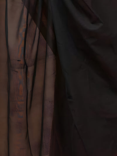 Indiehaat | Hand Dyed Khadi Cotton Saree Green