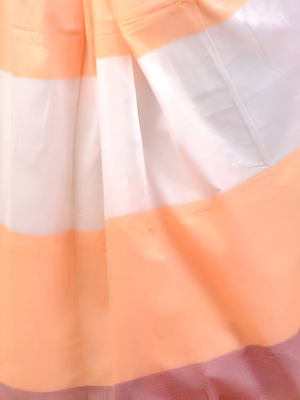 Indiehaat | Hand Dyed Khadi Cotton Saree Multicolor