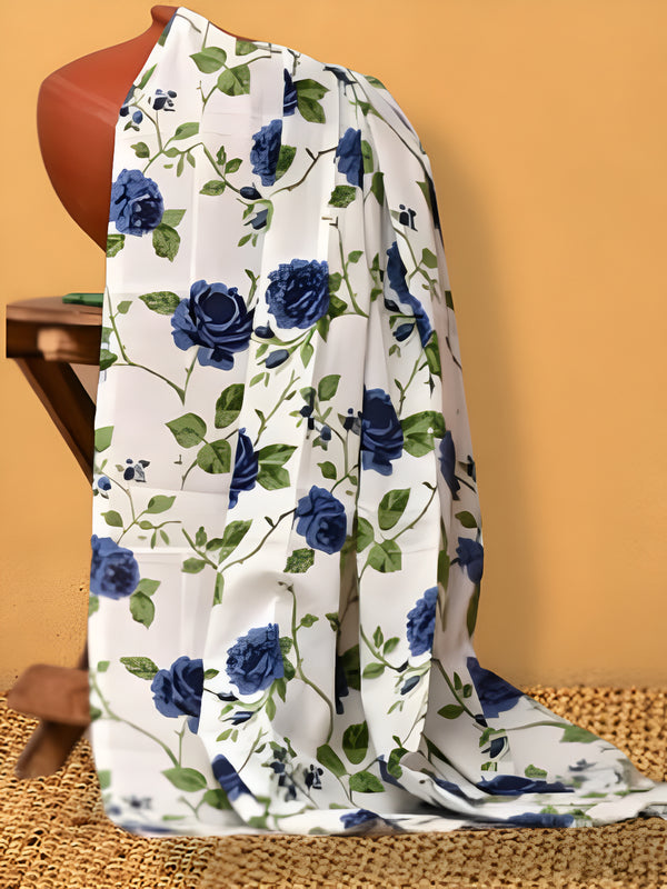 Indiehaat | Hand Dyed Khadi Cotton Saree Multicolor