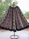 Indiehaat | Ajrakh Print Cotton Lehanga Skirt Beige