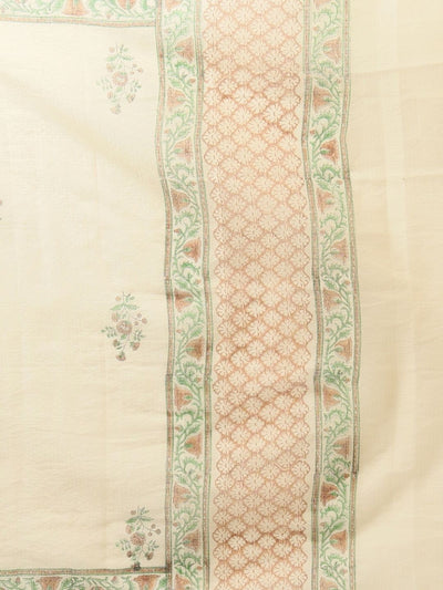 Indiehaat | Pure Kota Doria Blockprint Suit Brown