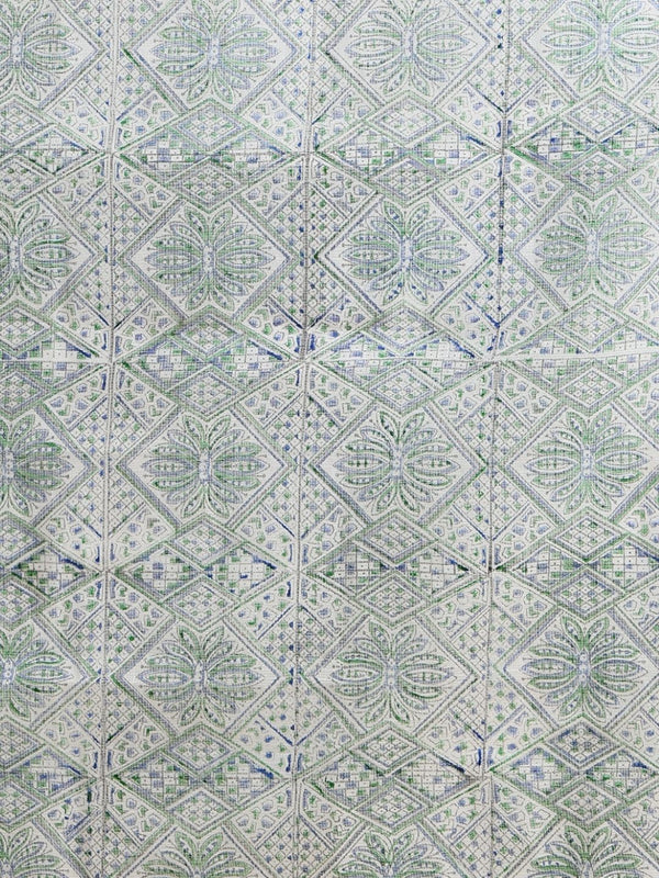 Indiehaat | Pure Kota Doria Blockprint Suit White