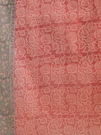 Indiehaat | Pure Kota Doria Blockprint Suit Red