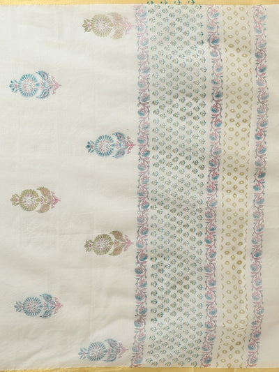 Indiehaat | Pure Kota Doria Blockprint Suit White