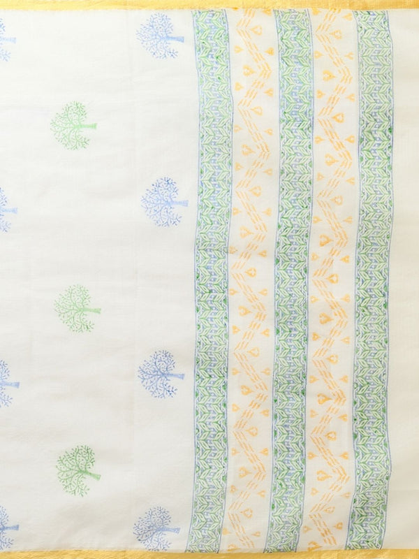 Indiehaat | Pure Kota Doria Blockprint Suit Green