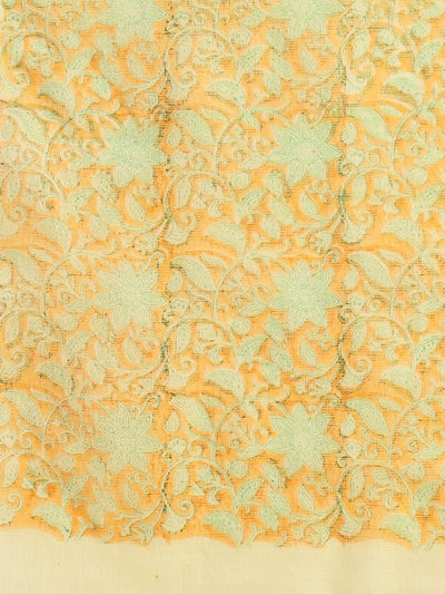 Indiehaat | Pure Kota Doria Blockprint Suit Yellow