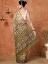Indiehaat | Kota Doria Hand Block Print Multicolor Saree