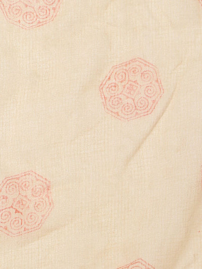 Indiehaat | Kota Doria Hand Block Print Multicolor Saree