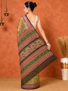 Indiehaat | Kota Doria Hand Block Print Multicolor Saree