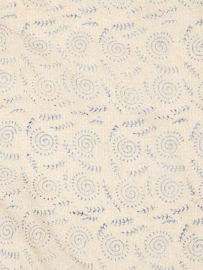 Indiehaat | Kota Doria Hand Block Print Multicolor Saree