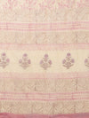 Indiehaat | Kota Doria Hand Block Print Multicolor Saree