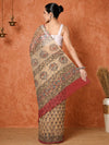 Indiehaat | Kota Doria Hand Block Print Multicolor Saree