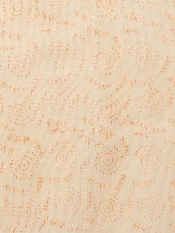 Indiehaat | Kota Doria Hand Block Print Multicolor Saree
