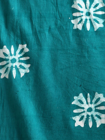 Indiehaat | Kota Doria Hand Wax Batik Suit Blue