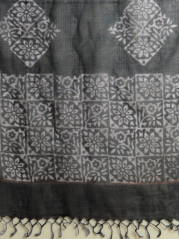 Indiehaat | Kota Doria Hand Wax Batik Suit Black