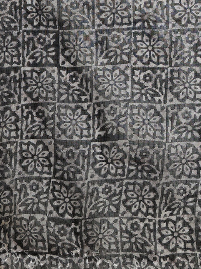 Indiehaat | Kota Doria Hand Wax Batik Suit Black