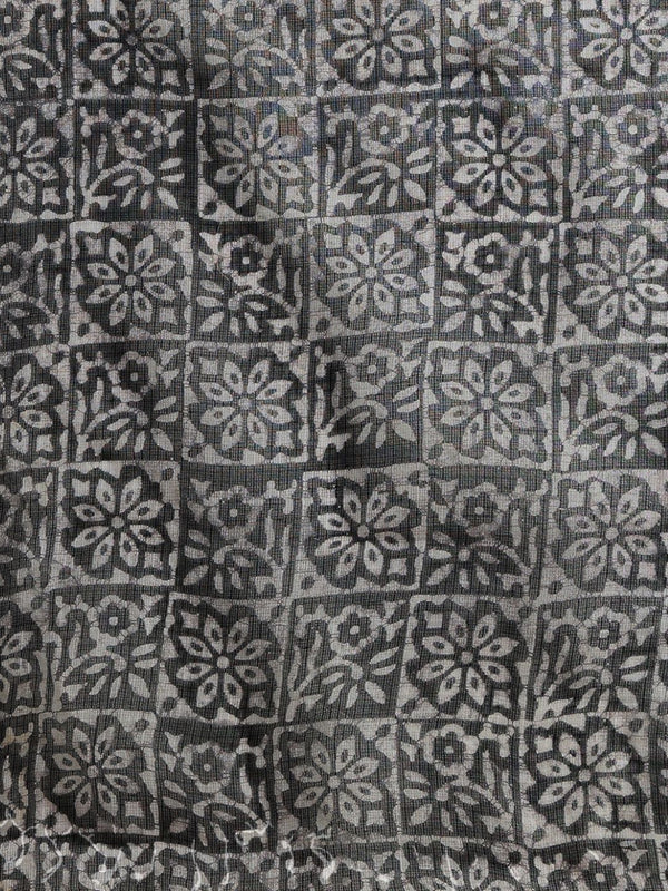 Indiehaat | Kota Doria Hand Wax Batik Suit Black