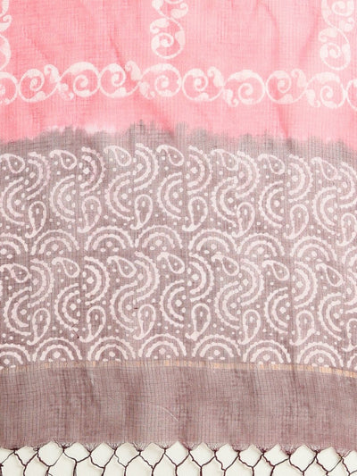 Indiehaat | Kota Doria Hand Wax Batik Suit Brown