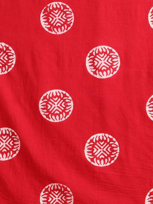 Indiehaat | Kota Doria Hand Wax Batik Suit Blue