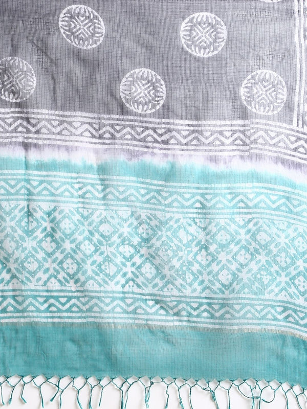 Indiehaat | Kota Doria Hand Wax Batik Suit Green