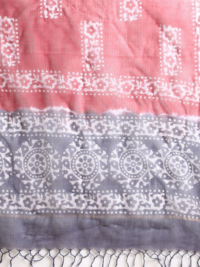 Indiehaat | Kota Doria Hand Wax Batik Suit Blue