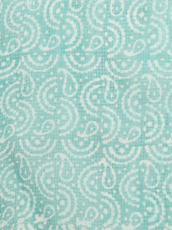 Indiehaat | Kota Doria Hand Wax Batik Suit Green