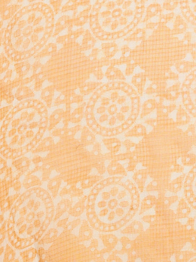 Indiehaat | Kota Doria Hand Wax Batik Suit Yellow