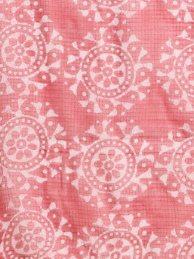 Indiehaat | Kota Doria Hand Wax Batik Suit Red