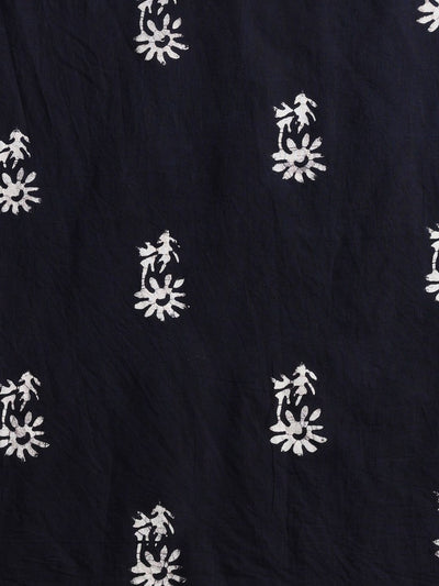 Indiehaat | Kota Doria Hand Wax Batik Suit Black