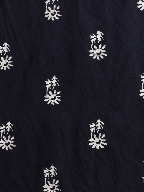 Indiehaat | Kota Doria Hand Wax Batik Suit Black