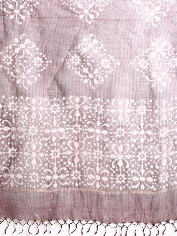 Indiehaat | Kota Doria Hand Wax Batik Suit Maroon