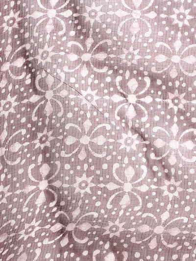 Indiehaat | Kota Doria Hand Wax Batik Suit Maroon