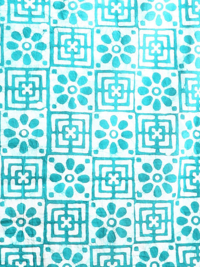 Indiehaat | Pure Mul Cotton Hand Wax Batik Suit Blue