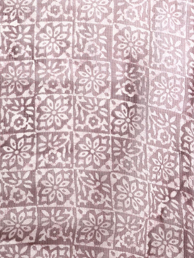 Indiehaat | Kota Doria Hand Wax Batik Suit Brown