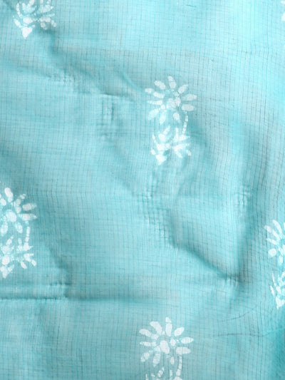 Indiehaat | Kota Doria Hand Wax Batik Suit Blue