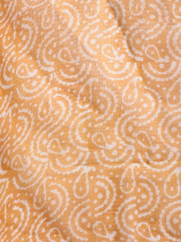 Indiehaat | Kota Doria Hand Wax Batik Suit Yellow