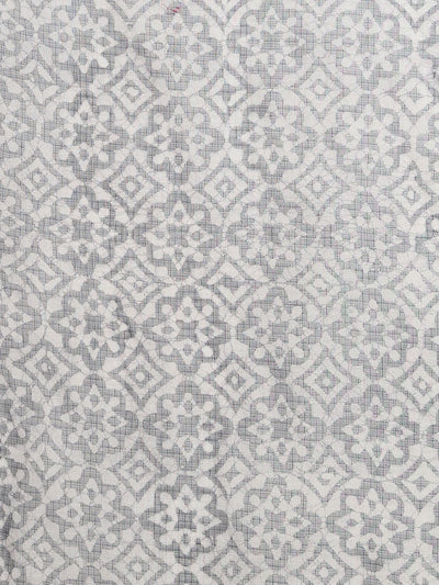 Indiehaat | Kota Doria Hand Wax Batik Suit Blue & Red