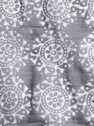 Indiehaat | Kota Doria Hand Wax Batik Suit Blue