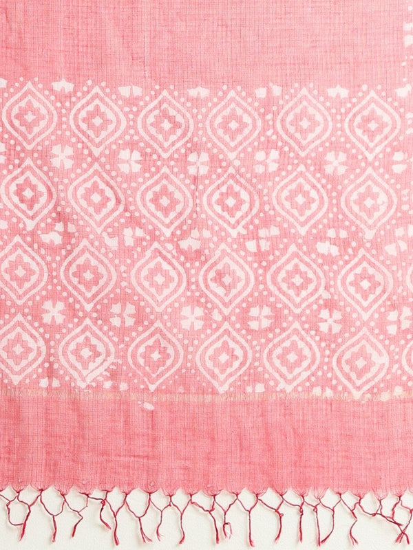 Indiehaat | Kota Doria Hand Wax Batik Suit Red