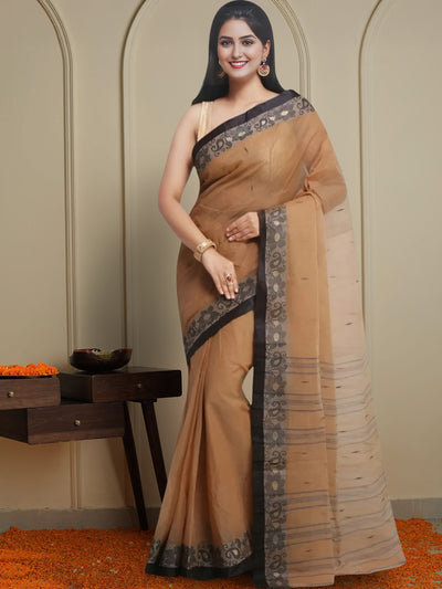 Indiehaat | Pure Cotton Jamdani Saree White