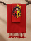 Indiehaat | Pure Khadi Cotton Handloom Saree Red