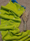 Indiehaat | Pure Mul Cotton Half Embroidery Saree Green