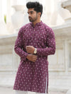Indiehaat | Pure Cotton Block Print Kurta Pyjama Red