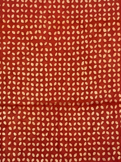 Indiehaat | Pure Chandei Silk Applique Saree Red