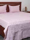 Indiehaat | Applique Double Bedsheet Purple