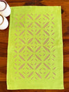 Indiehaat | Applique Cotton Table Runner & Mat Set Green
