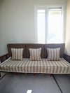 Indiehaat | Cotton Sofa Throw & Cushion Cover Brown