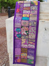 Indiehaat | Pure Cotton Kambadiya Work Table Runner Purple