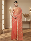 Pankhudi Gota Patti Peach Kota Cotton Saree