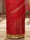 Pure Silk Kota Doria Tye-Dye Sarees Red